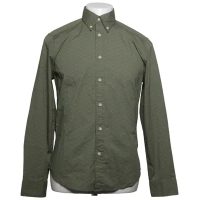 Buttondown-skjorta (Grön, Vit) från East West Bomull, Elastan