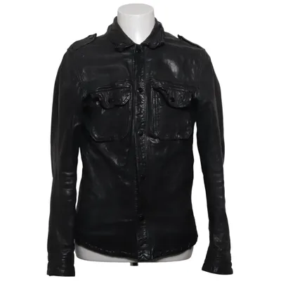 Läderjacka (Svart) från AllSaints Spitalfields Bomull, Skinn, Polyester