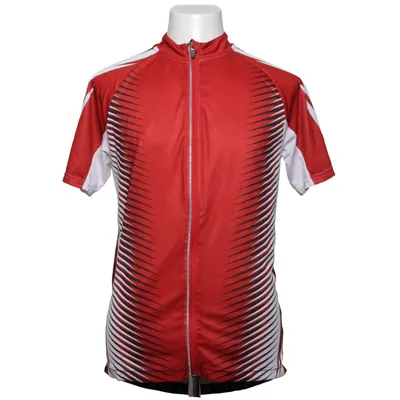 Fahrradtrikot (Rot, Weiß, Schwarz) von Crivit Pro Elasthan, Polyester