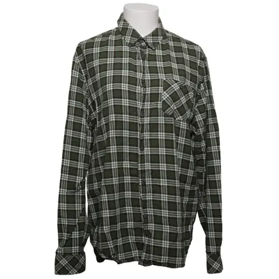 Flannel shirt (Green, White) from Samsøe & Samsøe Cotton