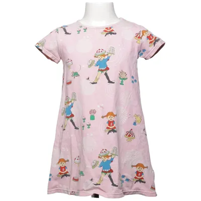 Dress (Pink, Multicolored) from Pippi Långstrump Cotton, Elastane