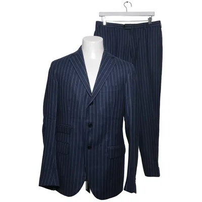 Kostym (Blå, Vit) från Gabucci Kupro, Viskos, Ull