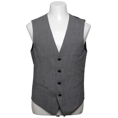 Suit vest (Black, White) from Antony Morato Cotton, Polyester, Viscose