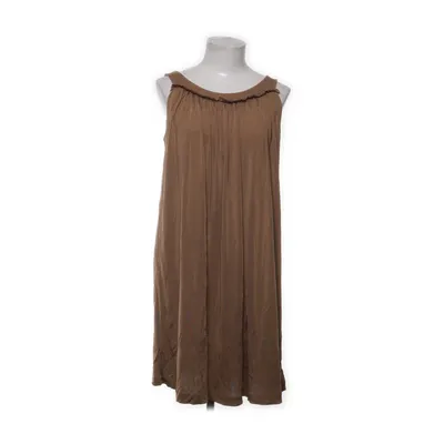 Jurk (Bruin) van Tomas Maier Zijde, Viscose