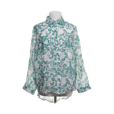 Shirt (White, Green) from CC Fashion Polyester