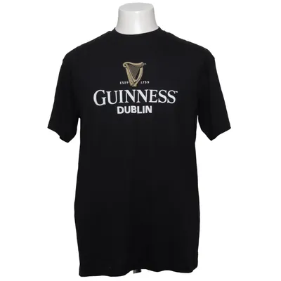 T-shirt (Sort) fra Guinness Genanvendt bomuld, Genanvendt polyester