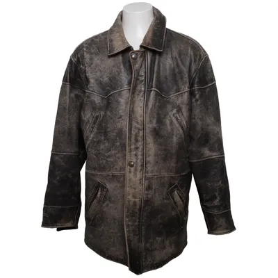 Leren jack (Bruin, Zwart) van Janbell