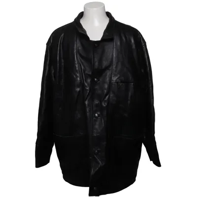 Veste en cuir (Noir) de Saki Acétate, Cuir, Polyamide
