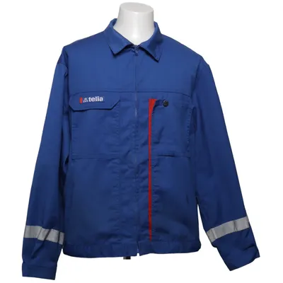 Arbejdsjakke (Blå) fra Telia Bomuld, Polyester