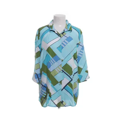 Chemise à manches courtes (Bleu, Multicolore) Viscose