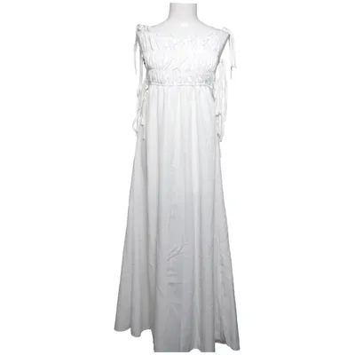 Maxi dress (White) from Shein Elastane, Polyester