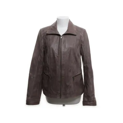 Leather jacket (Brown) from David Moore Leather, Polyester