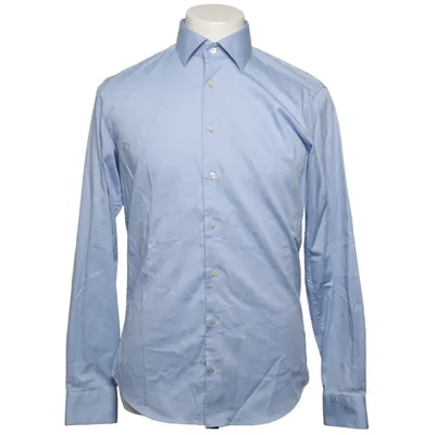 Shirt (Blue) from Dressmann Cotton, Elastane