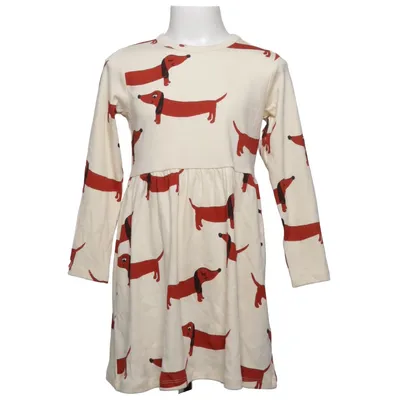 Dress (Beige, Red) from Mini Rodini Cotton