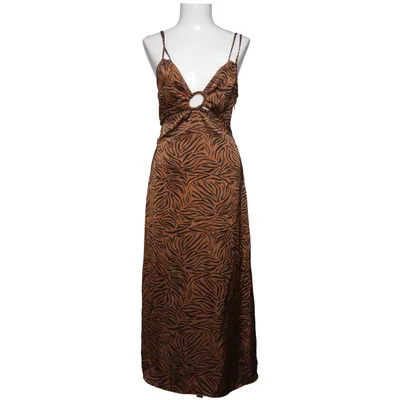 Maxi dress (Brown, Black) from Zara Polyester