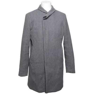 Coat (Gray) from Premium by Jack & Jones Polyester, Viscose, Wool