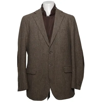 Blazer (Brown) from Massimo Dutti Viscose, Wool