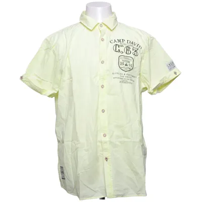 Chemise à manches courtes (Jaune) de Camp David Coton
