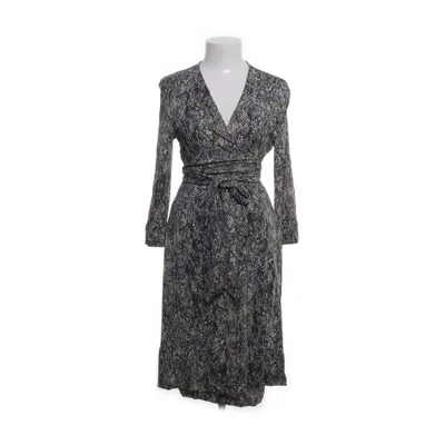 Slå-om-kjole (Beige, Blå, Grøn) fra Diane von Furstenberg Vintage Silke