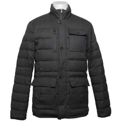 Daunenjacke (Grau) von Hansen & Jacob Daune, Feder, Polyester, Wolle