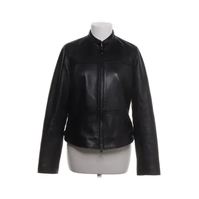 Leather jacket (Black) from Massimo Dutti Leather