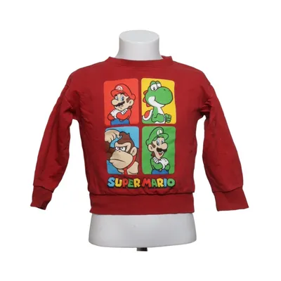 Sweatshirt (Rouge, Multicolore) de Super Mario Coton