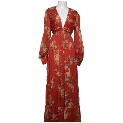 Maxi dress (Red, Multicolored) from ASOS Design