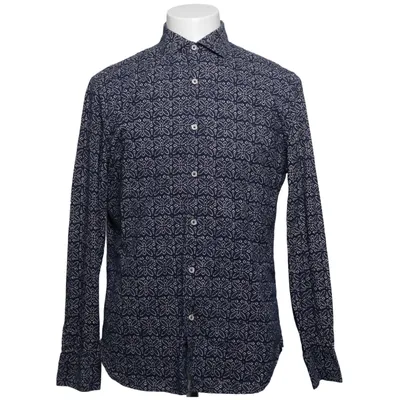 Shirt (Blue, White) from Mango Man Cotton