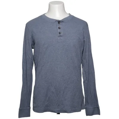 Henley shirt (Blauw) van Denim by Hampton Republic 27 Katoen