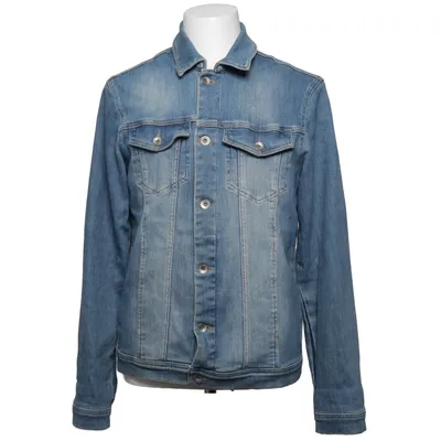 Spijkerjas (Blauw) van RVLT Revolution Katoen, Elastaan, Polyester