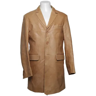 Leather coat (Beige) from Tiger of Sweden Leather, Polyester