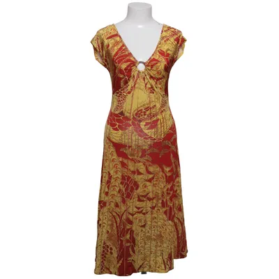 Jurk (Rood, Geel, Meerkleurig) van Just Cavalli Elastaan, Viscose