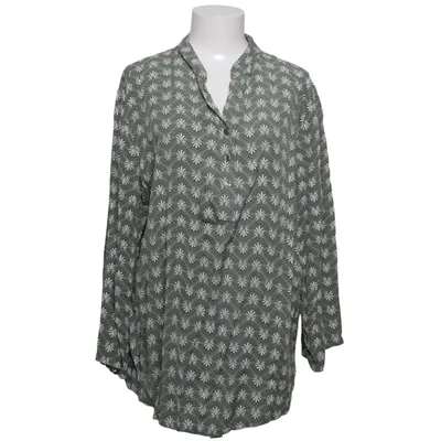 Blouse (Green, White, Blue) from Marta Cotton, Elastane