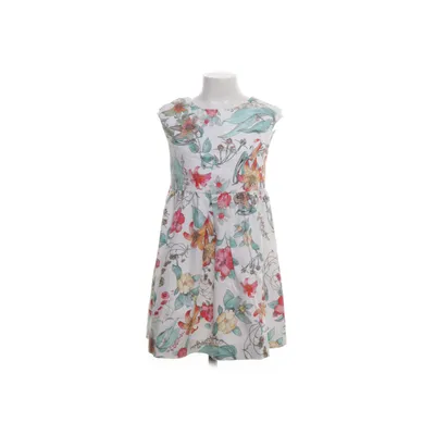 Dress (White, Multicolored) from Zara Girls Cotton, Elastane