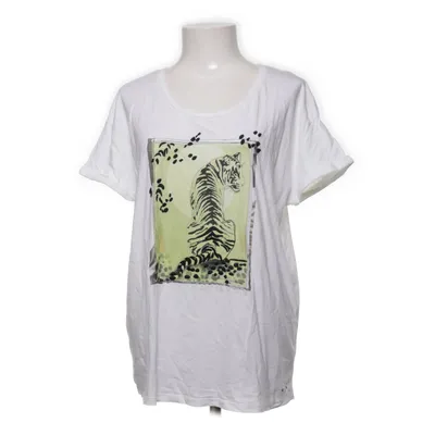 T-shirt (Vit, Flerfärgad) från Oui Bomull, Modal