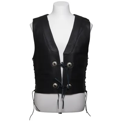 Leren vest (Zwart) van Peschls Leer