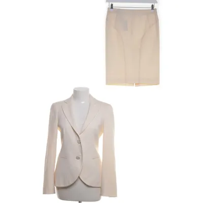 Jakkesæt med nederdel (Hvid) fra Emporio Armani Elastan, Uld, Viscose
