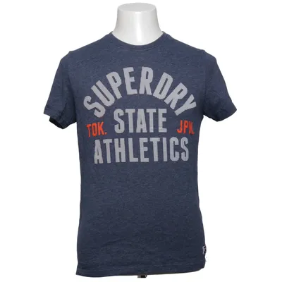 T-shirt (Blauw) van Superdry Track & Field Katoen, Polyester