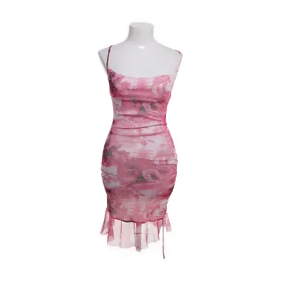 Jurk (Roze, Wit) van PrettyLittleThing Elastaan, Polyester