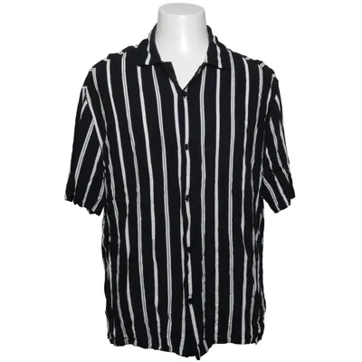 Chemise à manches courtes (Noir, Blanc) de H&M Viscose