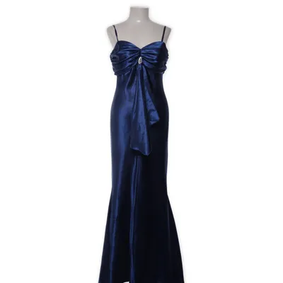 Avondjurk (Blauw) van Yessadress Acetaat, Polyester
