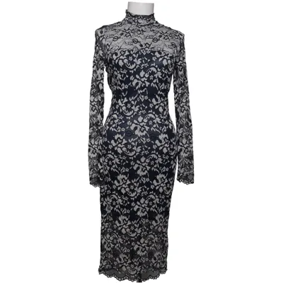 Dress (Black, White) from Ganni Elastane, Polyamide, Polyester, Viscose