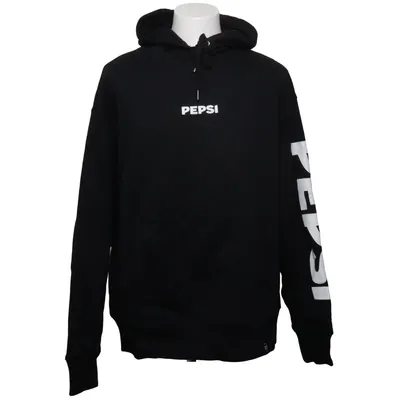 Capuchon sweater (Zwart, Wit) van Pepsi Organisch katoen