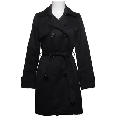 Trench coat (Black) from H&M Cotton, Polyester, Viscose