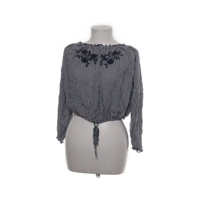 Bluse (Blå, Hvid) fra Hollister Viscose