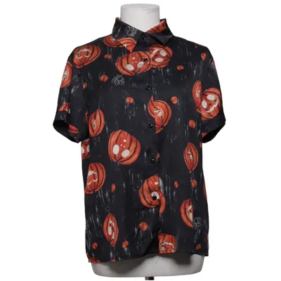 Chemise à manches courtes (Noir, Orange) de Ekouaer Élasthane, Polyester