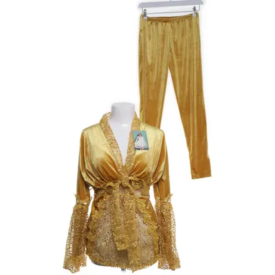 Pyjamas (Gul) från Golden Line Bomull