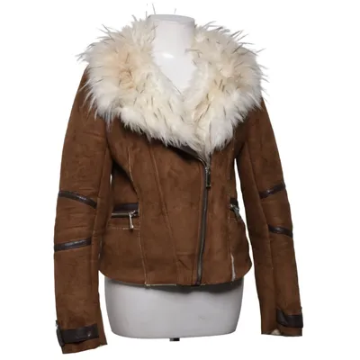 Shearlingjacka (Brun) från River Island Akryl, Polyester, Polyuretan, Viskos