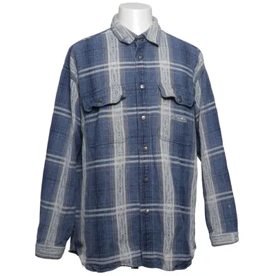 Flannel skjorte (Blå, Hvid) fra Quiksilver Bomuld