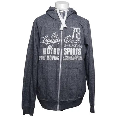 Sweat à capuche (Gris) de Identic Man Coton, Polyester